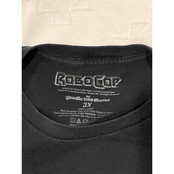 Robo Cop Goodie Two Sleeves Black Cut Off TShirt Mens 3XL - Picture 3 of 3